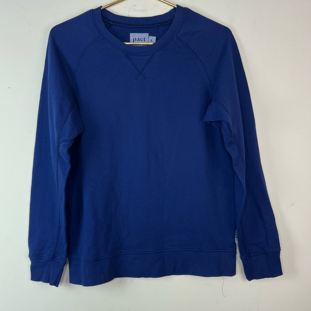 Pact Women's Cobalt Blue Crewneck Sweatshirt